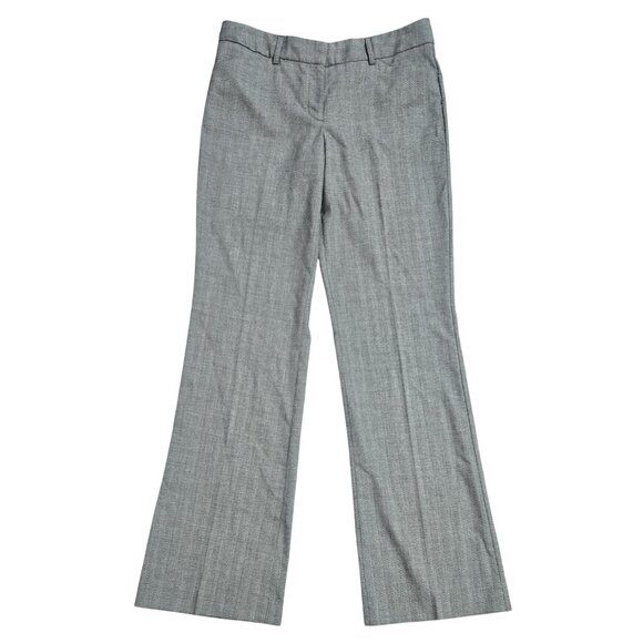 Express NWT Editor Wool Blend Gray Flare Leg Low Rise Pants Capsule Neutral - Picture 1 of 10